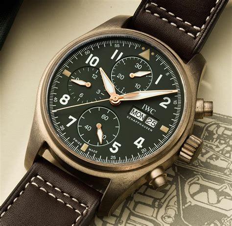 iwc bronze pilot|iwc spitfire chronograph bronze.